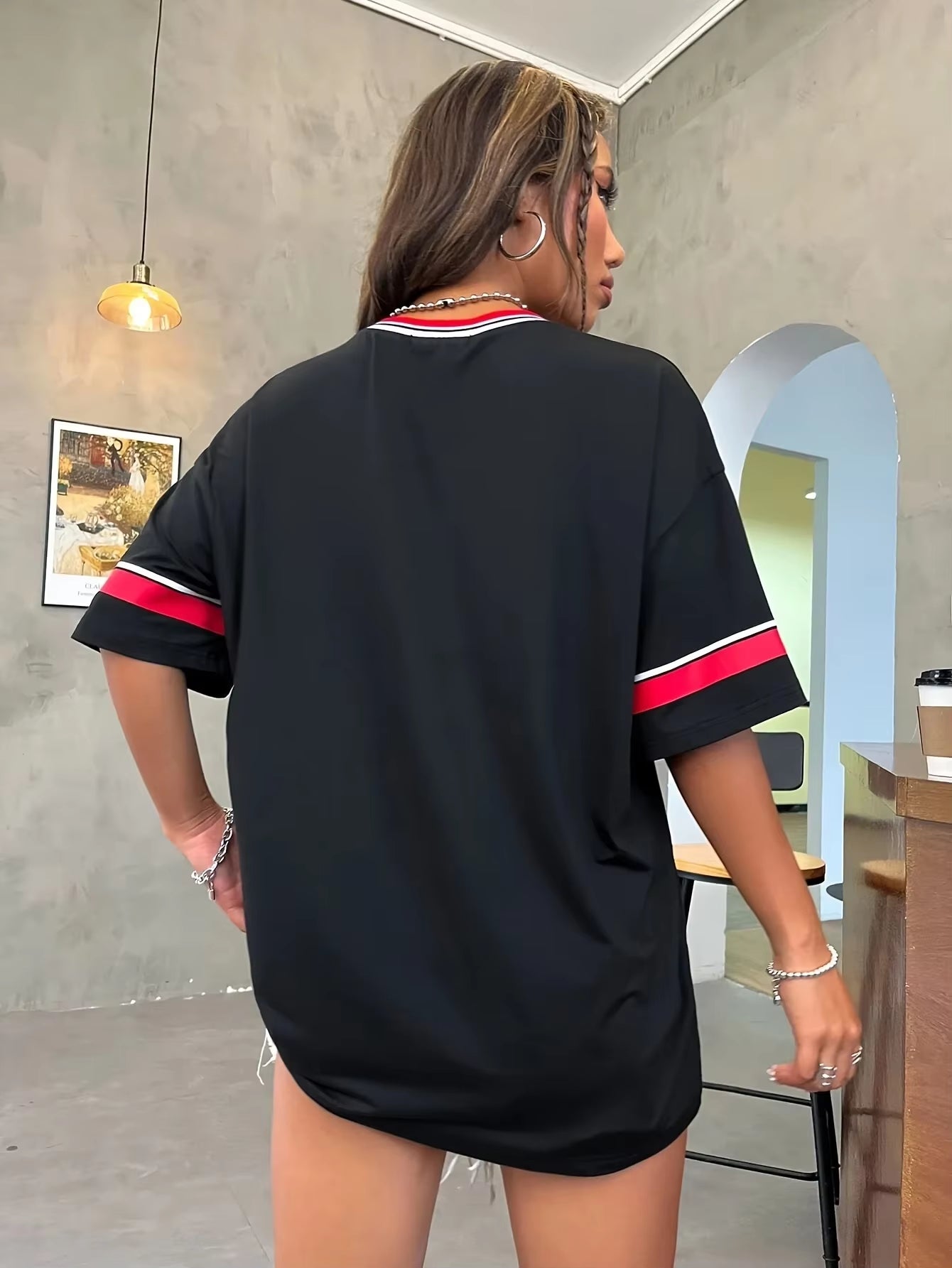 T-shirt oversize "los angeles"