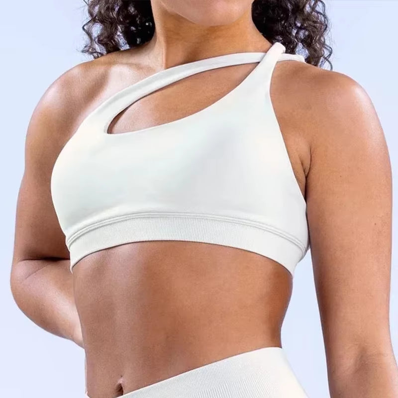 Brassière de sport asymétrique