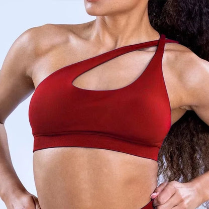 Brassière de sport asymétrique