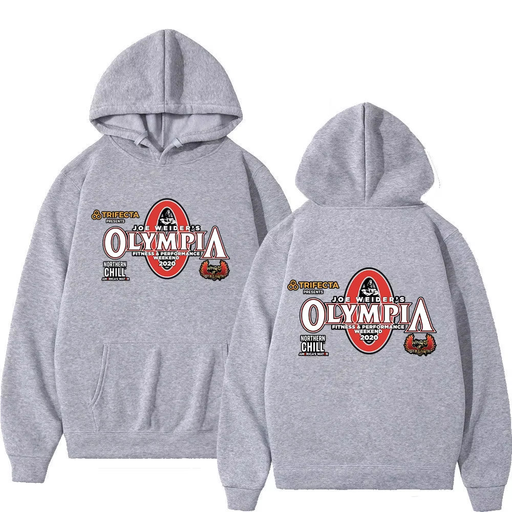 Olympia Gym Fitness Pump Cover Hoodie Men Women High Quality Fashion Hooded Sweatshirts Autumn Winter Casual Oversized Pullovers