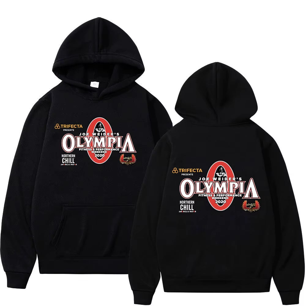 Olympia Gym Fitness Pump Cover Hoodie Men Women High Quality Fashion Hooded Sweatshirts Autumn Winter Casual Oversized Pullovers