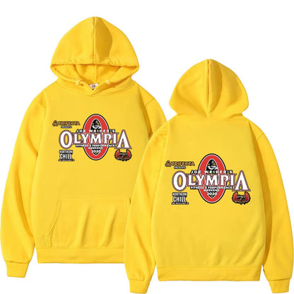 Olympia Gym Fitness Pump Cover Hoodie Men Women High Quality Fashion Hooded Sweatshirts Autumn Winter Casual Oversized Pullovers