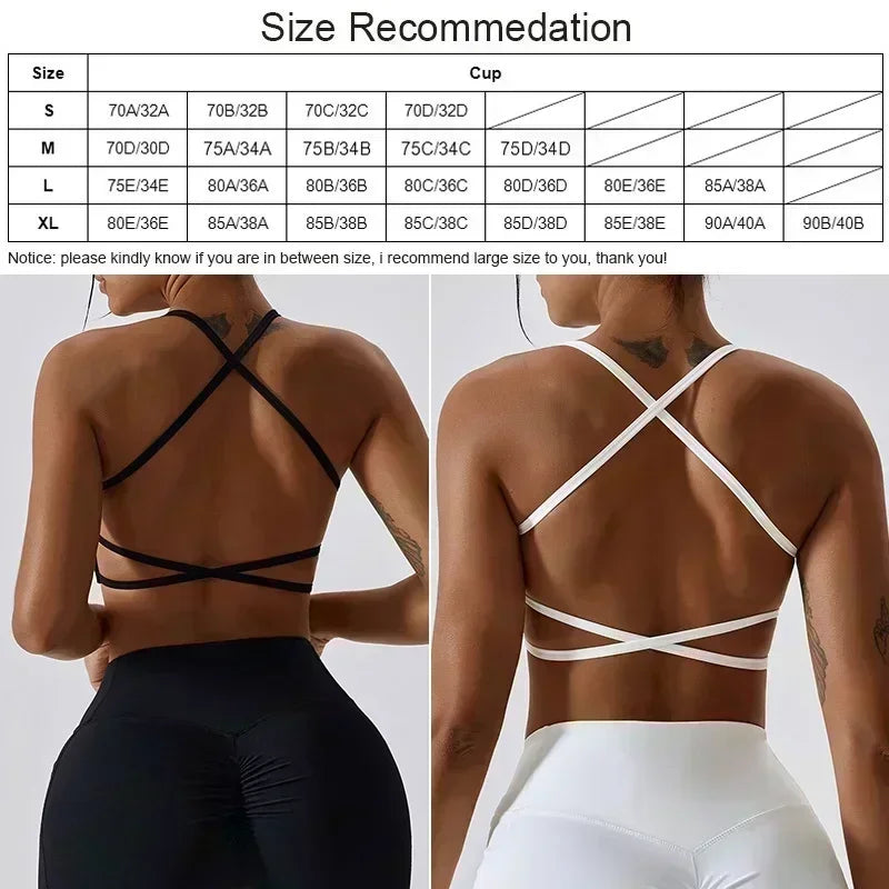 Brassière dos nu croisé 