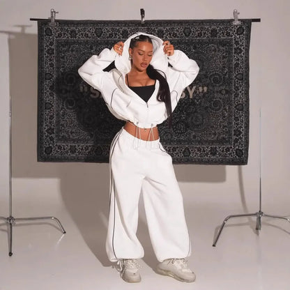 Ensemble Hoodie Casual Sportswear  