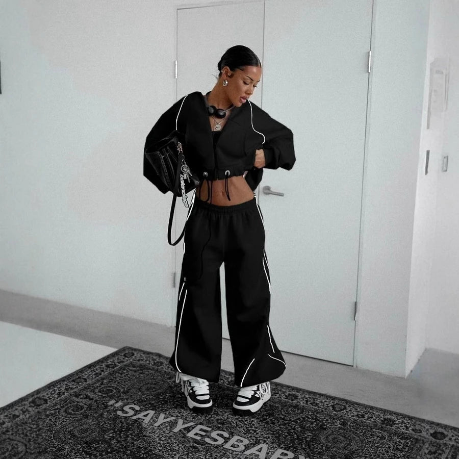 Ensemble Hoodie Casual Sportswear  