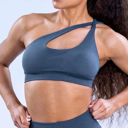 Brassière de sport asymétrique