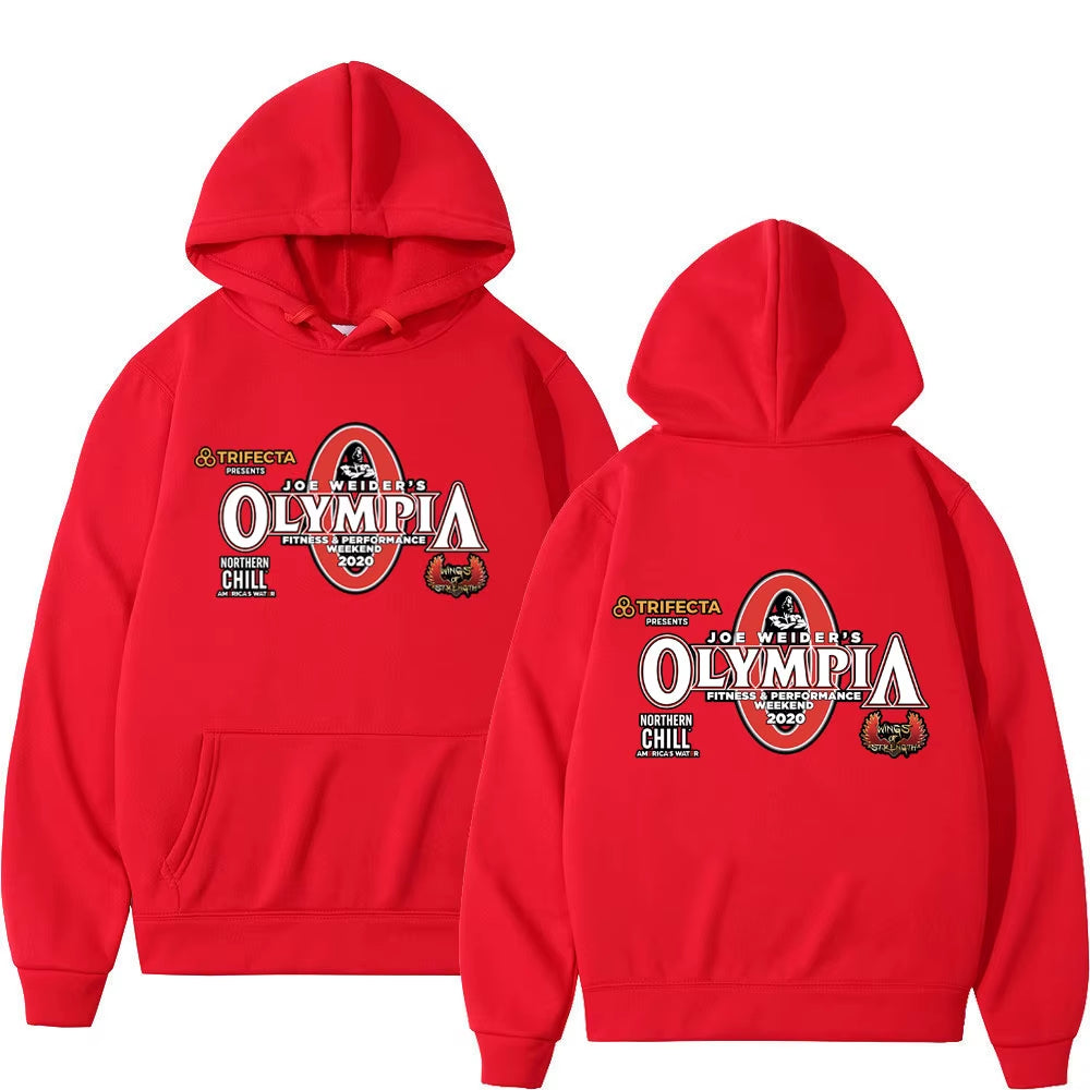 Olympia Gym Fitness Pump Cover Hoodie Men Women High Quality Fashion Hooded Sweatshirts Autumn Winter Casual Oversized Pullovers