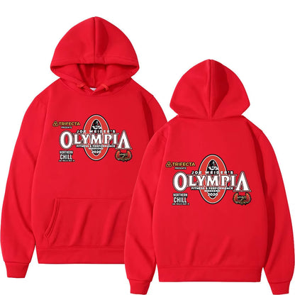 Olympia Gym Fitness Pump Cover Hoodie Men Women High Quality Fashion Hooded Sweatshirts Autumn Winter Casual Oversized Pullovers