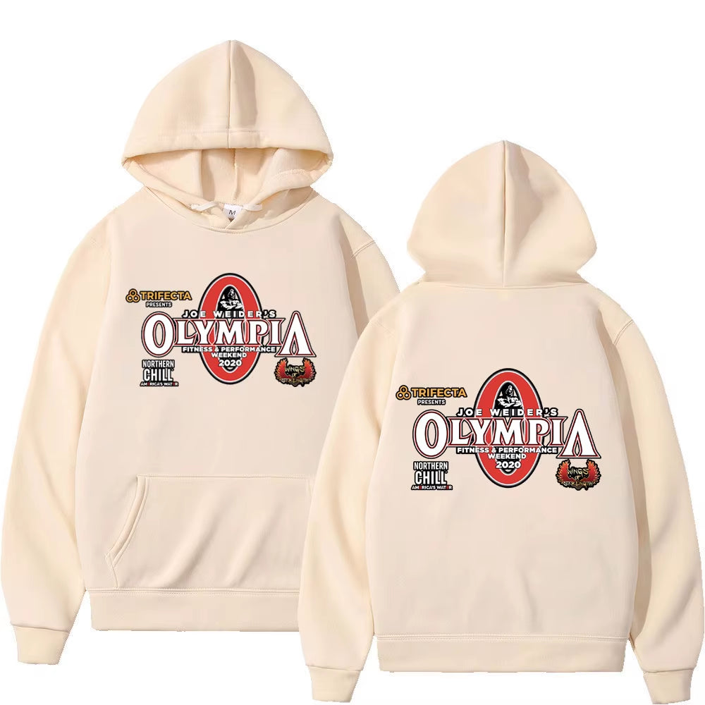 Olympia Gym Fitness Pump Cover Hoodie Men Women High Quality Fashion Hooded Sweatshirts Autumn Winter Casual Oversized Pullovers