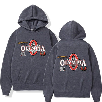 Olympia Gym Fitness Pump Cover Hoodie Men Women High Quality Fashion Hooded Sweatshirts Autumn Winter Casual Oversized Pullovers